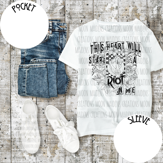 Start a riot T shirt