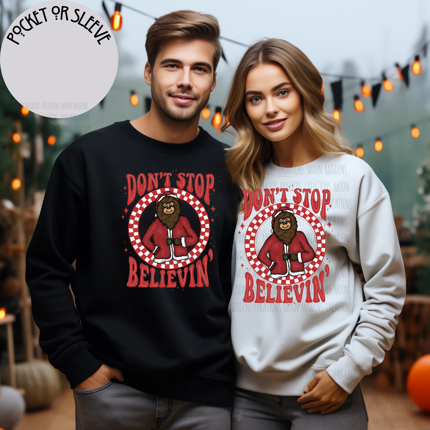 Bigfoot christmas Long sleeve T shirt